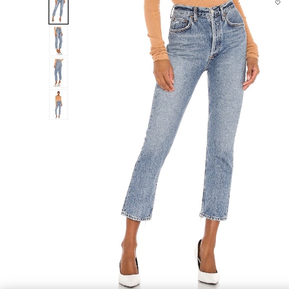 AGOLDE RILEY HIGH RISE STRAIGHT CROP - Picture 1 of 10